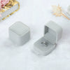 Wholesale Flannel Jewelry Box Ring Box Badge Box Highgrade Flocking Solid Color