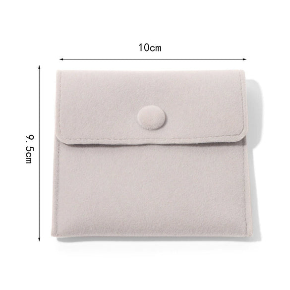 Wholesale Flannel Jewelry Storage Bag With Snap For Rings Necklaces And Earrings