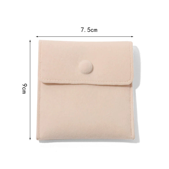 Wholesale Flannel Jewelry Storage Bag With Snap For Rings Necklaces And Earrings