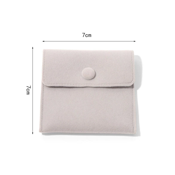 Wholesale Flannel Jewelry Storage Bag With Snap For Rings Necklaces And Earrings