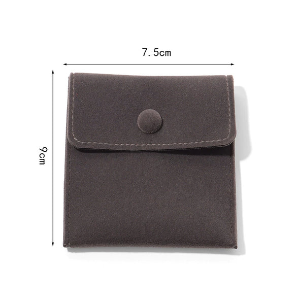 Wholesale Flannel Jewelry Storage Bag With Snap For Rings Necklaces And Earrings