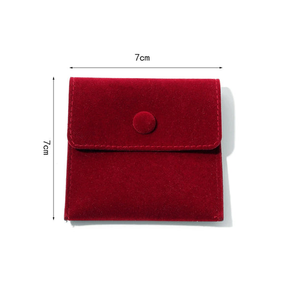 Wholesale Flannel Jewelry Storage Bag With Snap For Rings Necklaces And Earrings