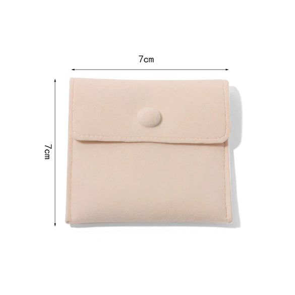 Wholesale Flannel Jewelry Storage Bag With Snap For Rings Necklaces And Earrings
