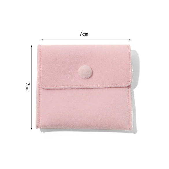 Wholesale Flannel Jewelry Storage Bag With Snap For Rings Necklaces And Earrings