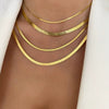 Wholesale Flat Snake Bone Blade Chain Necklace In Titanium Steel With Rhombus Pattern For Unisex