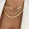 Wholesale Flat Snake Bone Blade Chain Necklace In Titanium Steel With Rhombus Pattern For Unisex
