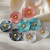 Wholesale Floral Stainless Steel Goldplated Earrings For Women