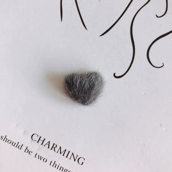 Wholesale Fluffy Flannel Peach Heart Diy Hair Clip Accessories Material In Candy Color With Environmental Protection Treatment