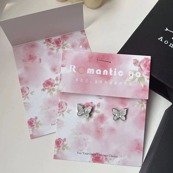 Wholesale Folded Jewelry Cardboard Hair Accessories Packaging For Ins Girl With Card Cultural And Creative Intestine Ring Back Card Made Of Paper And Cardboard