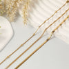 Wholesale Foot Accessories Geometric Copper Gold Plated Anklet For Girls Jewelry