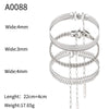 Wholesale Foot Chain Copper Geometric Style Real Gold Plated For Women