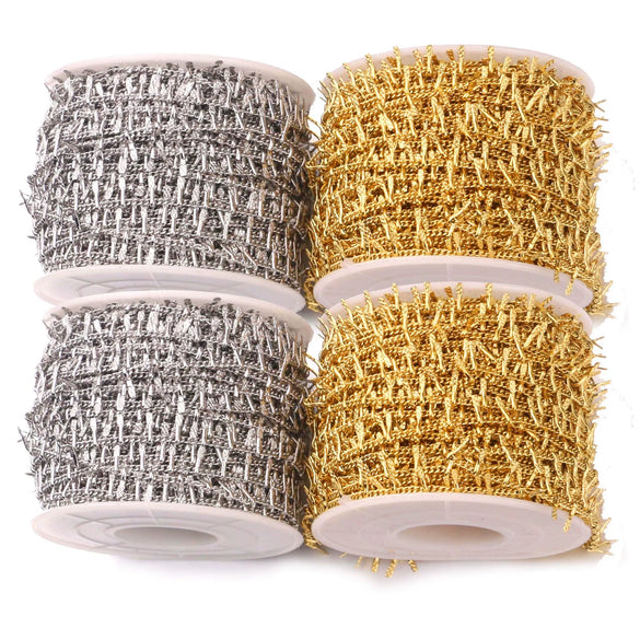 Wholesale Foot Chain Stainless Steel Bead Chain Electroplated Jewelry Chain Accessories