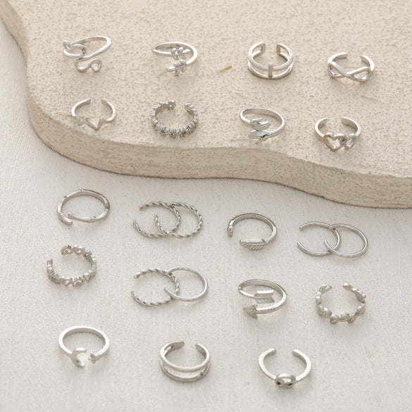 Wholesale Foot Ring Fashion Love Feather Leaves Crescent Geometric Style Zinc Alloy Electroplated Women's