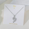 Wholesale Fourleaf Clover Pendant Necklace Copper Pendant Titanium Steel Chain Electroplated Simple Style With Heart Flower Star And Geometric Patterns