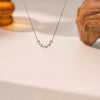 Wholesale Fourleaf Clover Rhombus Sweet And Cool Geometric Style Electroplated 18K Gold Steel Sweater Chain Jewelry For Women