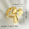 Wholesale French Retro Elegant Simple Pearl Flower Stainless Steel Ring For Women With Electroplating