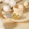 Wholesale French Retro Light Luxury Design Stainless Steel Jewelry Suit With Love Water Drops Bell Pattern Electroplated For Women