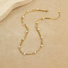 Wholesale French Retro Multilayered Stainless Steel Geometric Necklace For Women With Electroplating