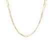 Wholesale French Retro Multilayered Stainless Steel Geometric Necklace For Women With Electroplating