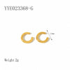 Wholesale French Retro Stainless Steel Drop Shape Earrings 18K Gold Plated With Vacuum Real Gold Electroplating In Pvd Furnace For Women