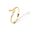 Wholesale French Retro Stainless Steel Open Bracelet For Women 18K Gold Plated With Vacuum Real Gold Electroplating In Pvd Furnace