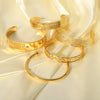 Wholesale French Retro Stainless Steel Open Bracelet For Women 18K Gold Plated With Vacuum Real Gold Electroplating In Pvd Furnace