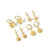 Wholesale French Retro Style Stainless Steel Insects Animals Zodiac Earrings
