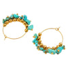 Wholesale French Retro Titanium Steel Electroplated Geometric Wave Pattern Earrings For Women