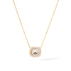 Wholesale French Retro Zircon Devil's Eye Pendant Necklace In Stainless Steel With Pvdp Furnace Real Gold Treatment And Geometric Design For Women