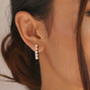 Wholesale Fresh Geometric Sterling Silver Chain Earrings With Electroplating