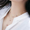 Wholesale Fresh Water Pearl Gypsophila S925 Silver Necklace