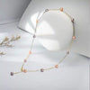 Wholesale Fresh Water Pearl Gypsophila S925 Silver Necklace