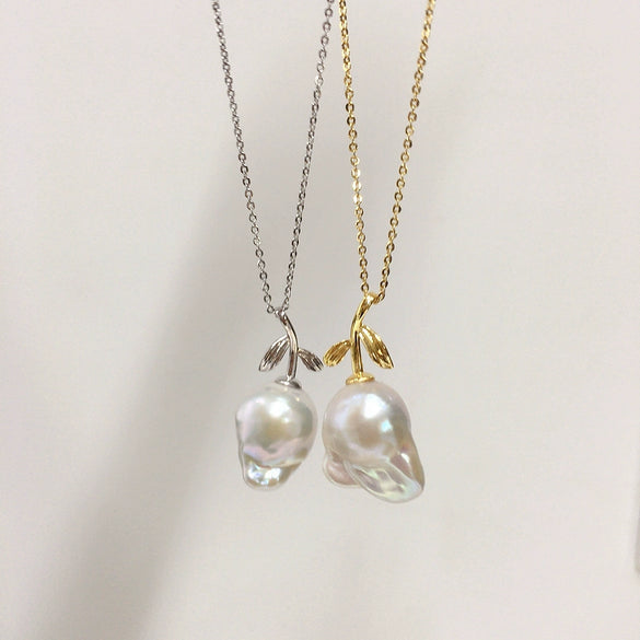 Wholesale Freshwater Baroque Pearl Pendant With Copper Fashionable And Minimalist Style
