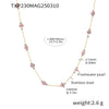 Wholesale Freshwater Pearl And Titanium Steel Electroplated Jewelry Set For Women Ferris Wheel Design Necklace And Bracelet