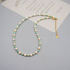 Wholesale Freshwater Pearl And Turquoise Jewelry Set Handmade Retro Geometric Design For Women