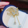 Wholesale Freshwater Pearl Brooch Copper Insect Pattern Electroplating For Women Fashion Retro Style