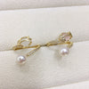 Wholesale Freshwater Pearl Copper Ring With Micropaved Zircon And Tulip Open Design Fashionable For Women