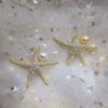 Wholesale Freshwater Pearl Copper Starfish Microinlaid Brooch For Women Fashion Decoration