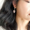 Wholesale Freshwater Pearl Grape String Earrings Silver Retro Natural Women's