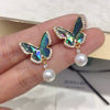 Wholesale Freshwater Pearl Jewelry Set With Abalone Shell And Butterfly Design