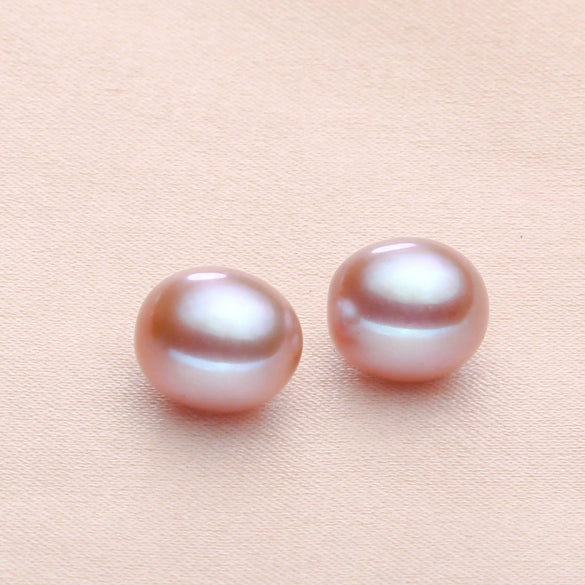 Wholesale Freshwater Pearl Loose Beads Half Hole Earrings Accessories Diy