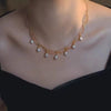 Wholesale Freshwater Pearl Necklace Copper Multi Layer Vintage Lace Style Round Pearl Pendant