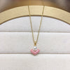 Wholesale Freshwater Pearl Necklace With Love Heart Shaped Pendant Copper Accessories Fashion Ol Style