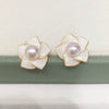 Wholesale Freshwater Pearl Pendant Earring Set With Broken Shell Rotating Windmill Design