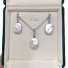 Wholesale Freshwater Pearl Pendant Earrings In Square Baroque Shape