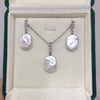 Wholesale Freshwater Pearl Pendant Earrings In Square Baroque Shape