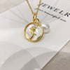 Wholesale Freshwater Pearl Pendant Necklace With Copper Accessories In Rice And Droplet Shapes Minimalist Style