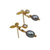 Wholesale Freshwater Pearl Retro Drop Shape Electroplated Children's Earrings