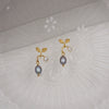 Wholesale Freshwater Pearl Retro Drop Shape Electroplated Children's Earrings