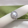 Wholesale Freshwater Pearl Ring Copper Gold Plated With Bird's Nest Design For Women